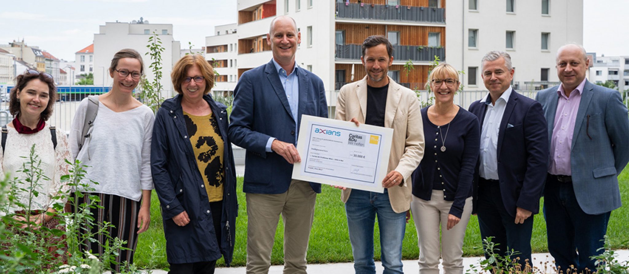 Orthopädisches Behandlungszentrum - Leonardo Da Vinci Haus Scheckübergabe für das "Haus Mira" der Caritas Wien - VINCI Stiftung